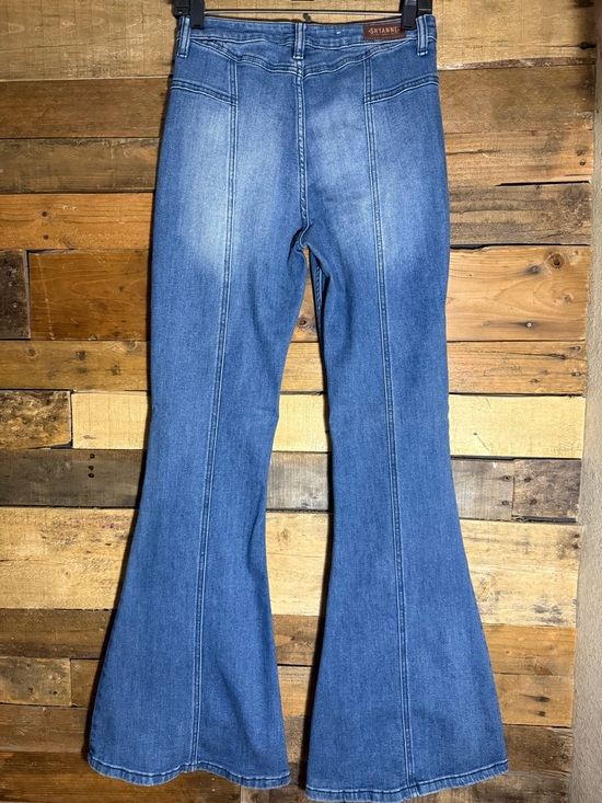 Shyanne Denim - Shyanne High Rise Flare Jeans Western Seamed Denim Women's Size 29x34